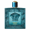 Versace Eros Eau de Parfum bottle on white background