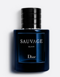 Dior Sauvage Elixir bottle – deep blue flacon with black cap