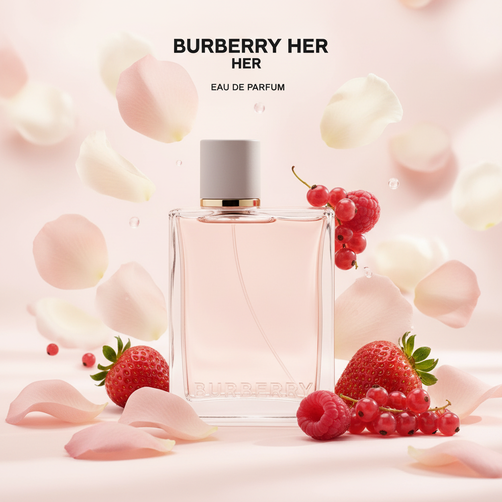Burberry Her – enhanced luxury shot