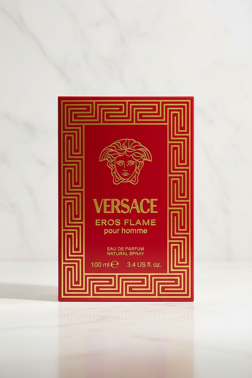 Versace Eros Flame Light Background